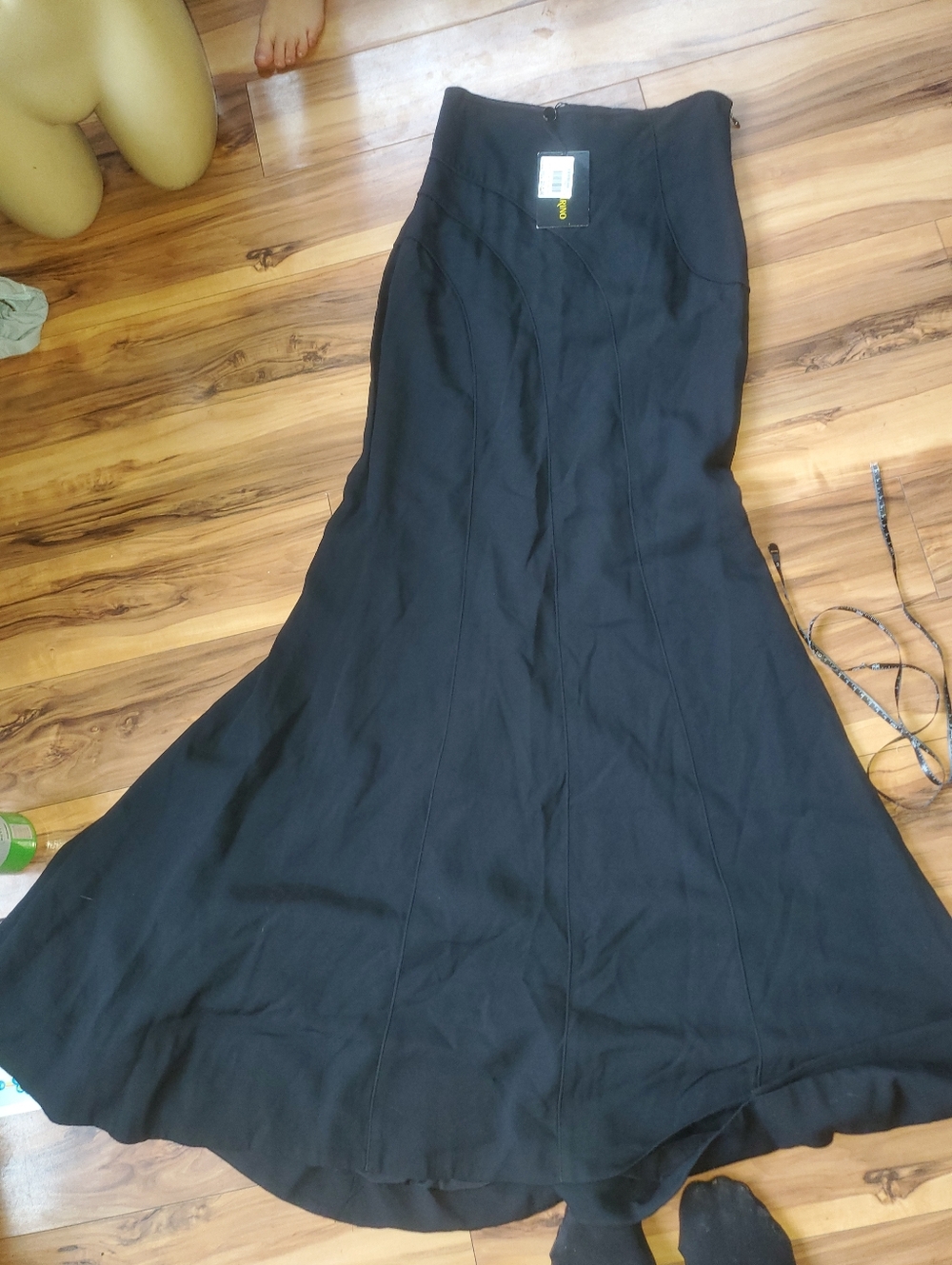 Catherine Malandrino Trumpet Mermaid Black Maxi